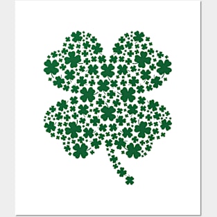 Shamrock St. Patrick's Day Clover Posters and Art